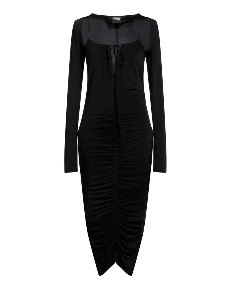 Versace Jeans Midi-Kleid Schwarz