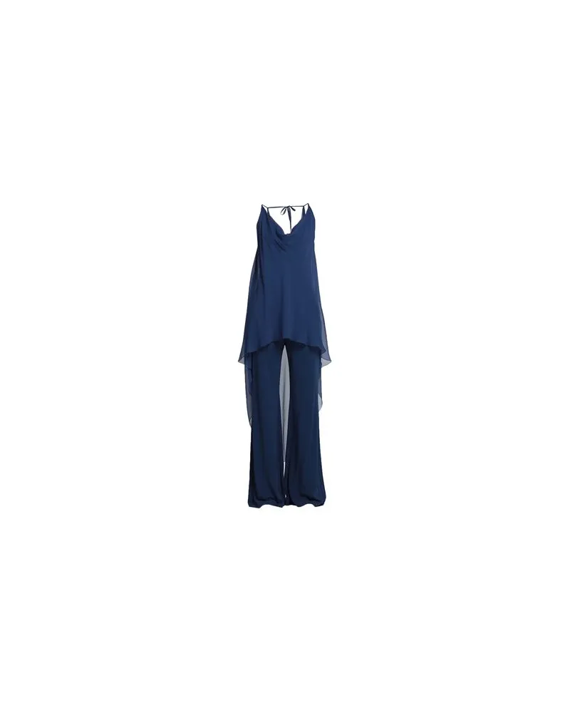 Alberta Ferretti OVERALLS - Jumpsuitsauf YOOX.COM Marineblau