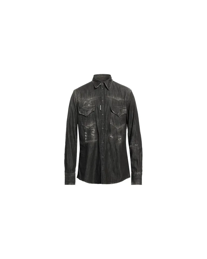Dsquared2 TOPS - Jeanshemdenauf YOOX.COM Schwarz