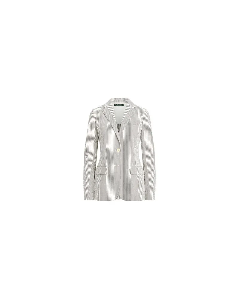 Ralph Lauren SEERSUCKER COTTON BLAZER   - ANZÜGE und CO-ORDS - Blazersauf YOOX.COM Hellgrau
