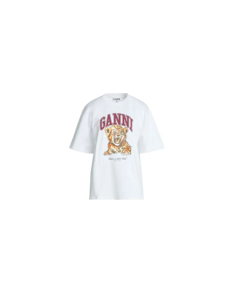Ganni TOPS - T-shirtsauf YOOX.COM Weiß