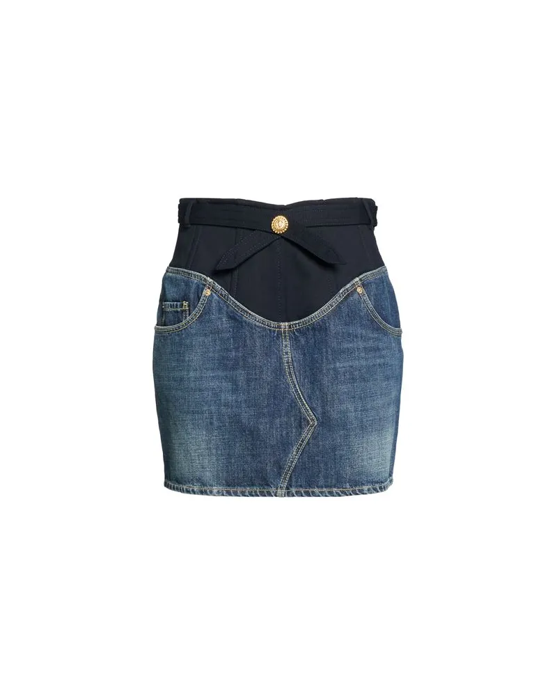 Balmain HOSEN & RÖCKE - Jeansröckeauf YOOX.COM Blau