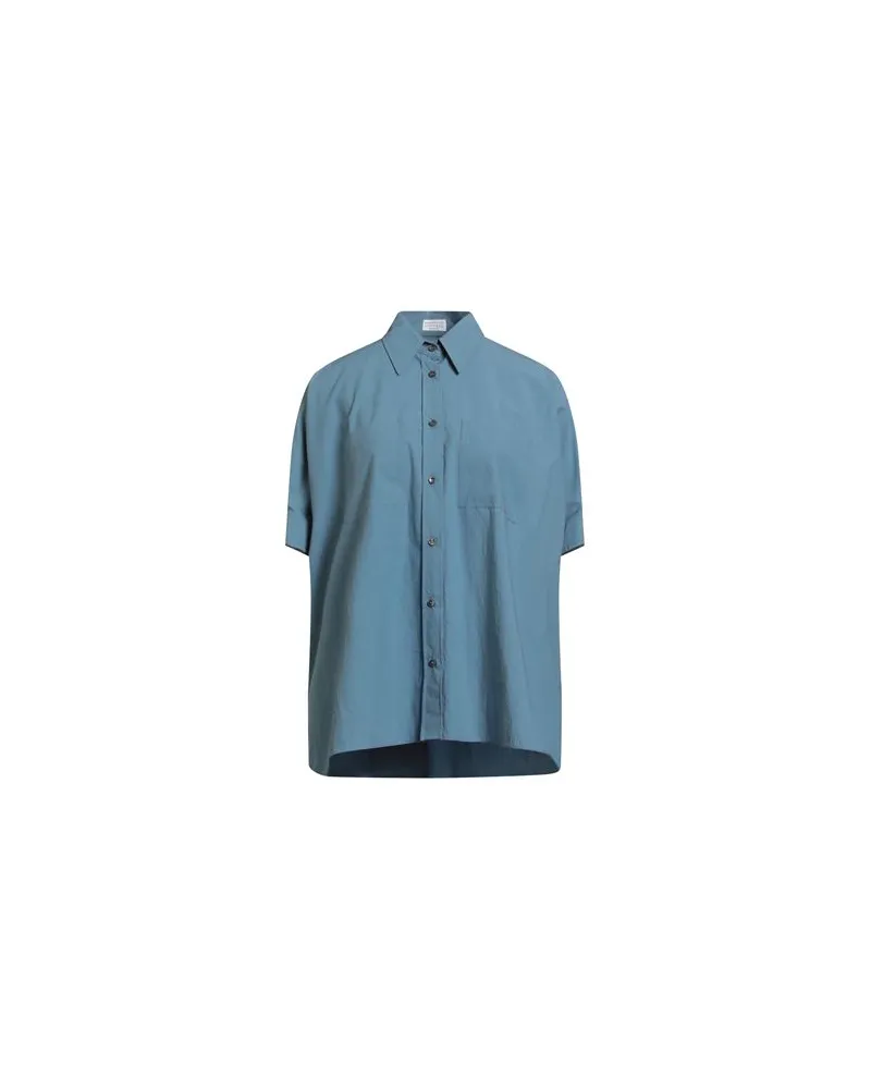 Brunello Cucinelli TOPS - Hemdenauf YOOX.COM Taubenblau