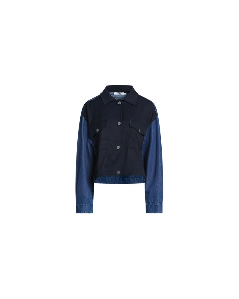 Please JACKEN & MÄNTEL - Jeansjacken/Mäntelauf YOOX.COM Blau