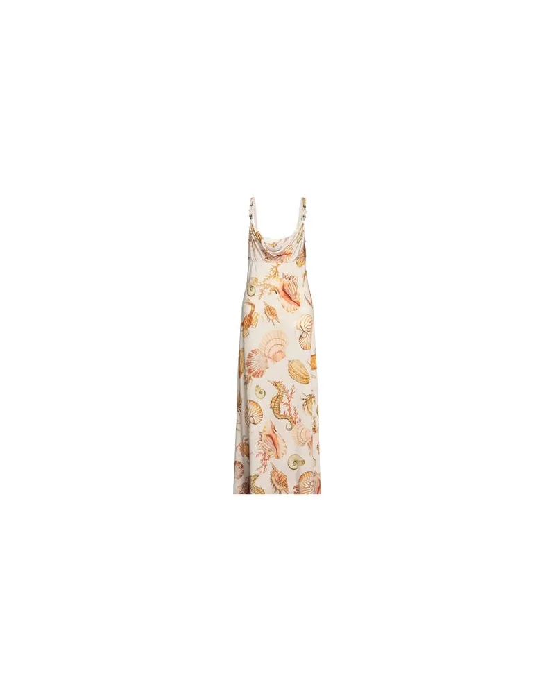 Clips KLEIDER - Maxi-Kleiderauf YOOX.COM Beige
