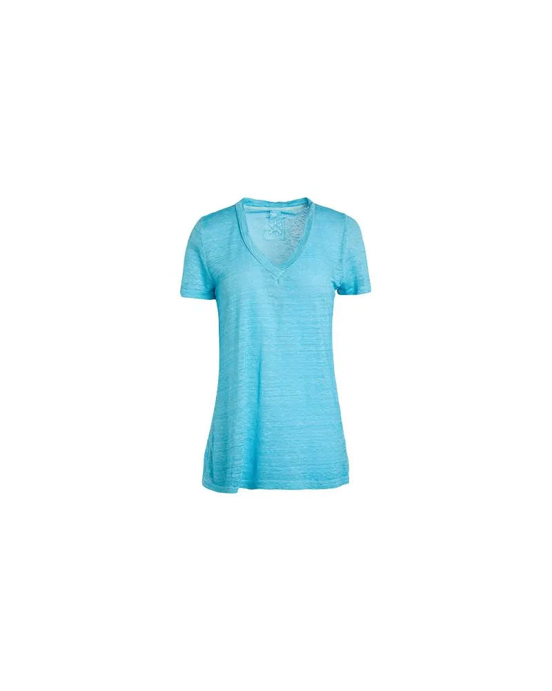 120% Lino TOPS - T-shirtsauf YOOX.COM Azurblau