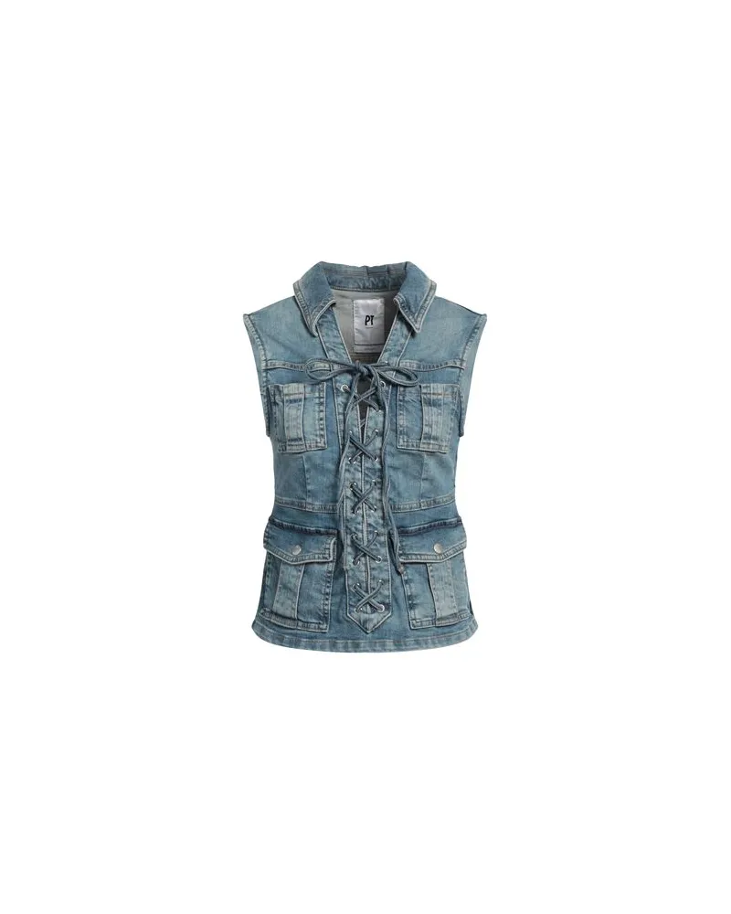 PT TORINO JACKEN & MÄNTEL - Jeansjacken/Mäntelauf YOOX.COM Blau