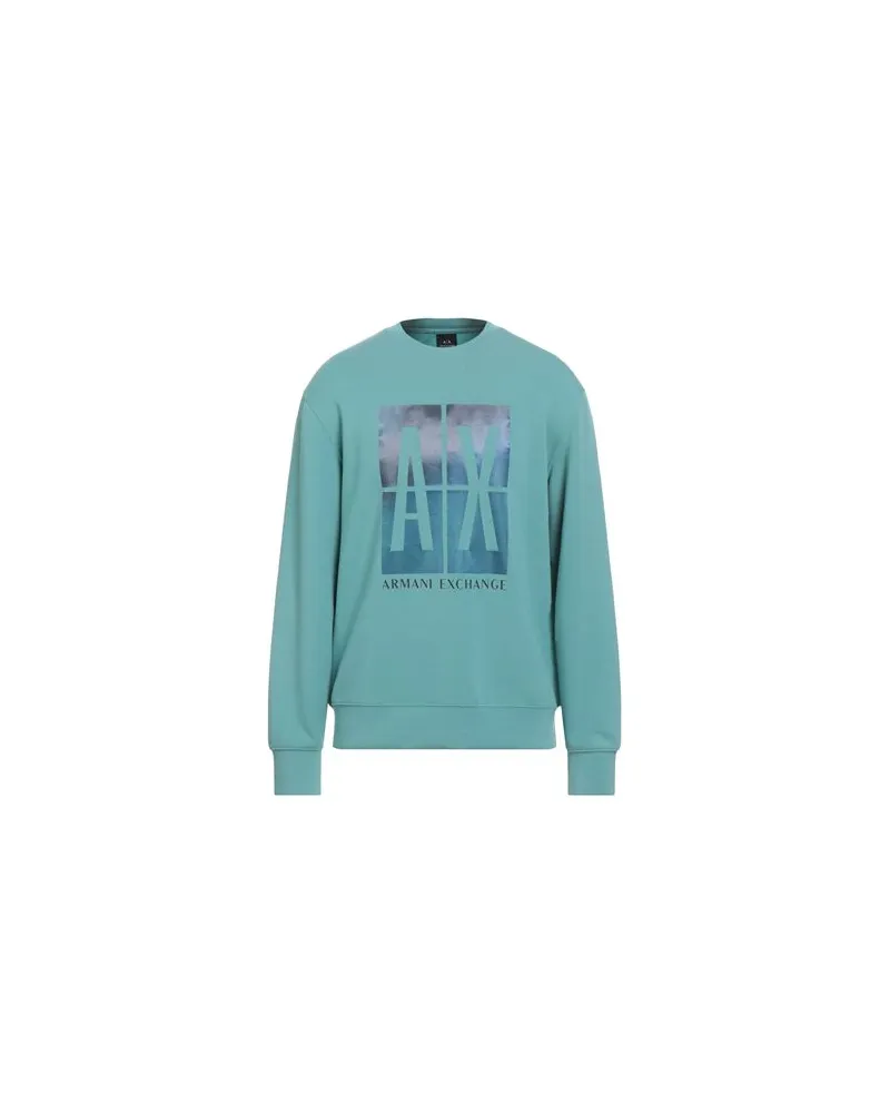 Armani Exchange TOPS - Sweatshirtsauf YOOX.COM Tūrkis
