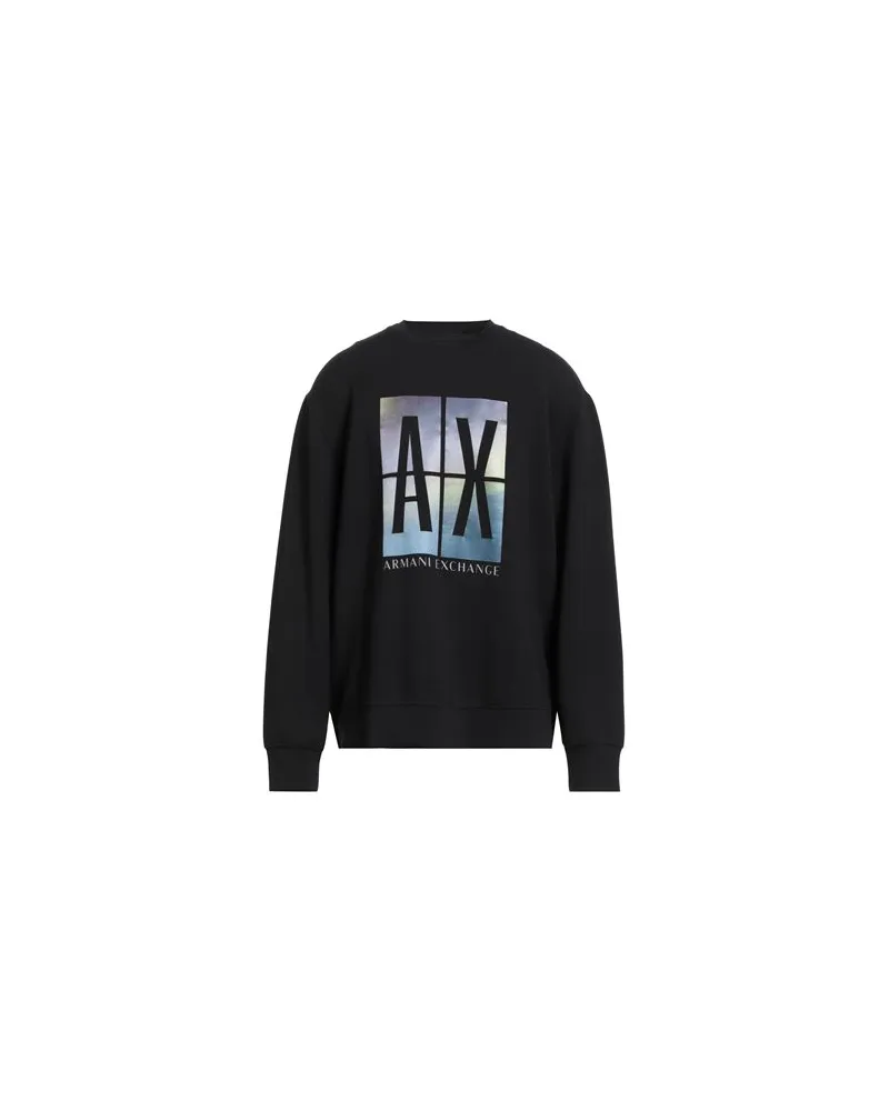 Armani Exchange TOPS - Sweatshirtsauf YOOX.COM Schwarz