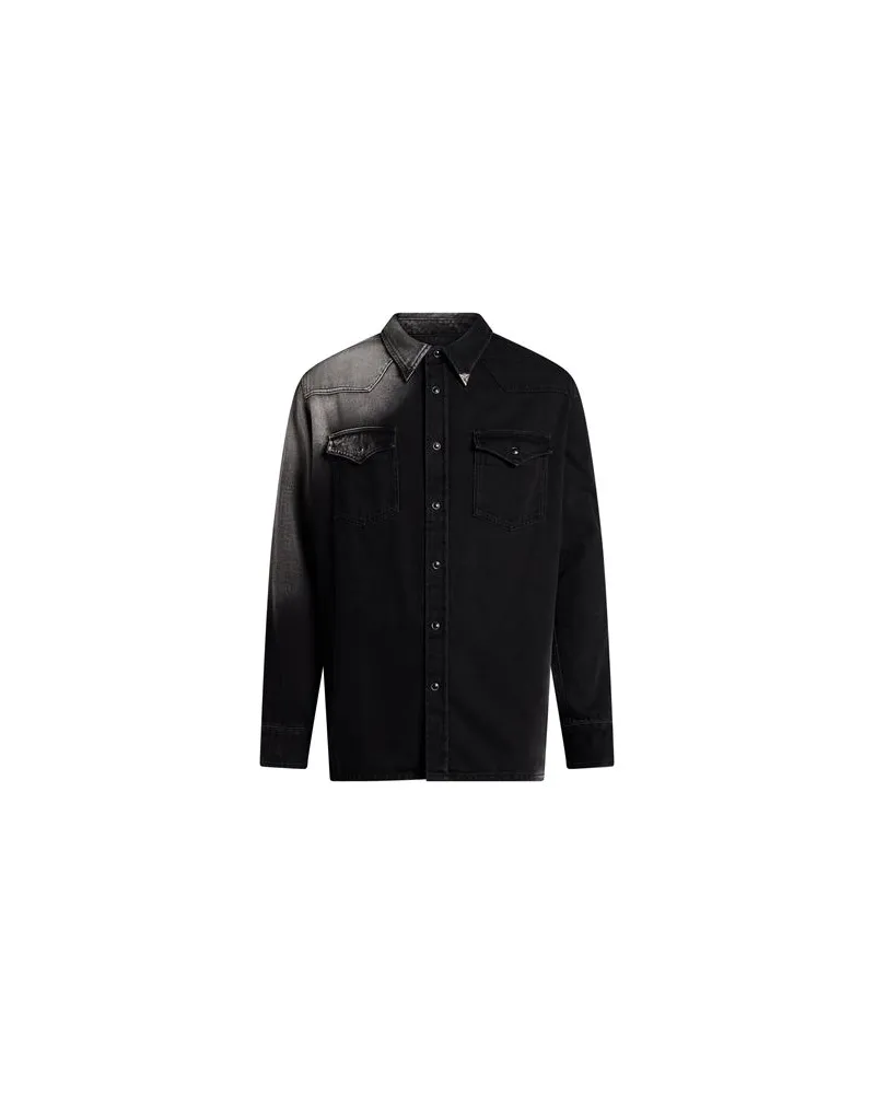 Maison Margiela TOPS - Jeanshemdenauf YOOX.COM Schwarz