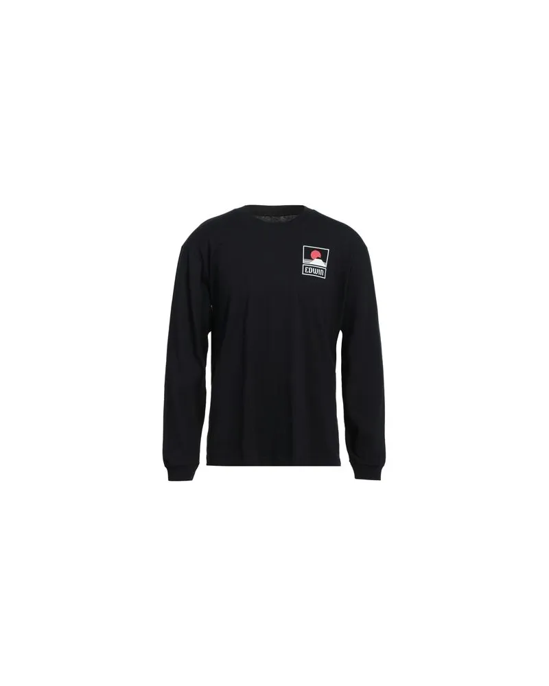 Edwin Jeans TOPS - T-shirtsauf YOOX.COM Schwarz