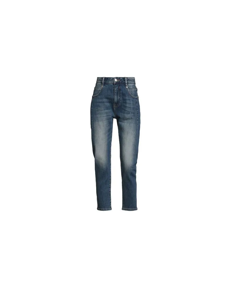 MET  COUTURE - HOSEN & RÖCKE - Jeanshosenauf YOOX.COM Blau