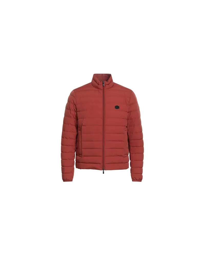 Emporio Armani JACKEN & MÄNTEL - Pufferjacken & Daunenjackenauf YOOX.COM Rostrot