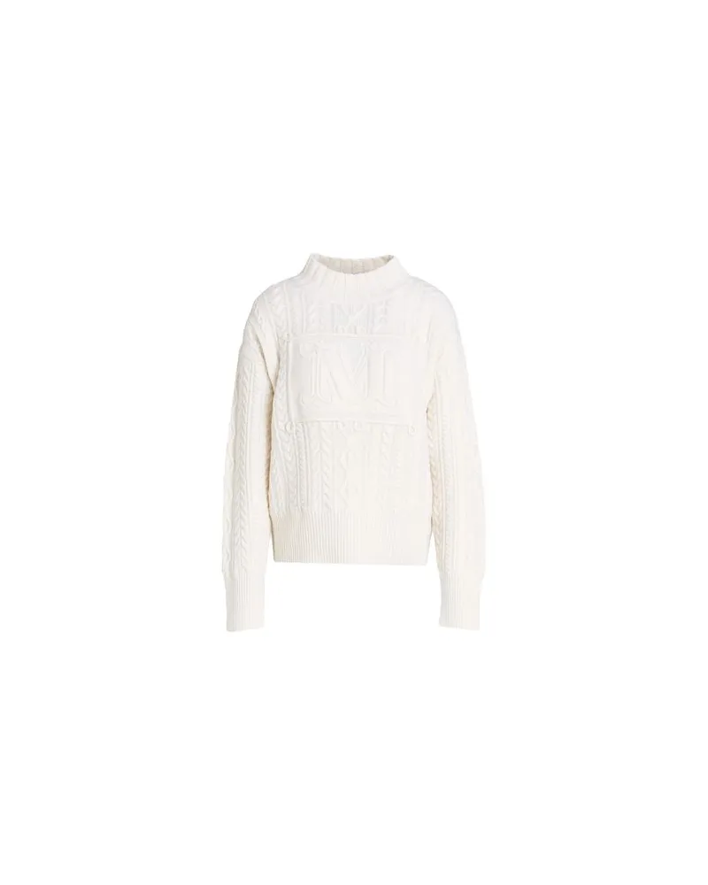 Max Mara STRICKWAREN - Rollkragenpulloverauf YOOX.COM Cremeweiß