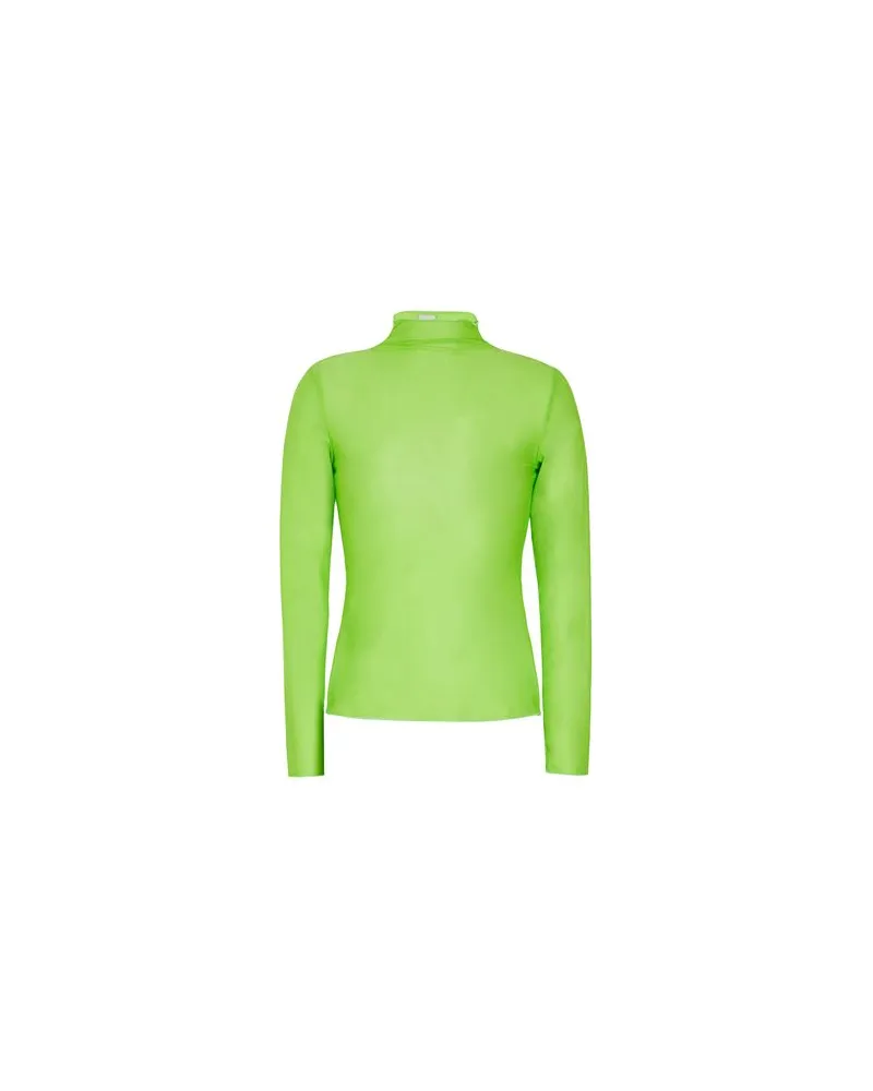 8 by Yoox MESH SECOND SKIN TOP - TOPS - T-shirtsauf YOOX.COM Limettengrün
