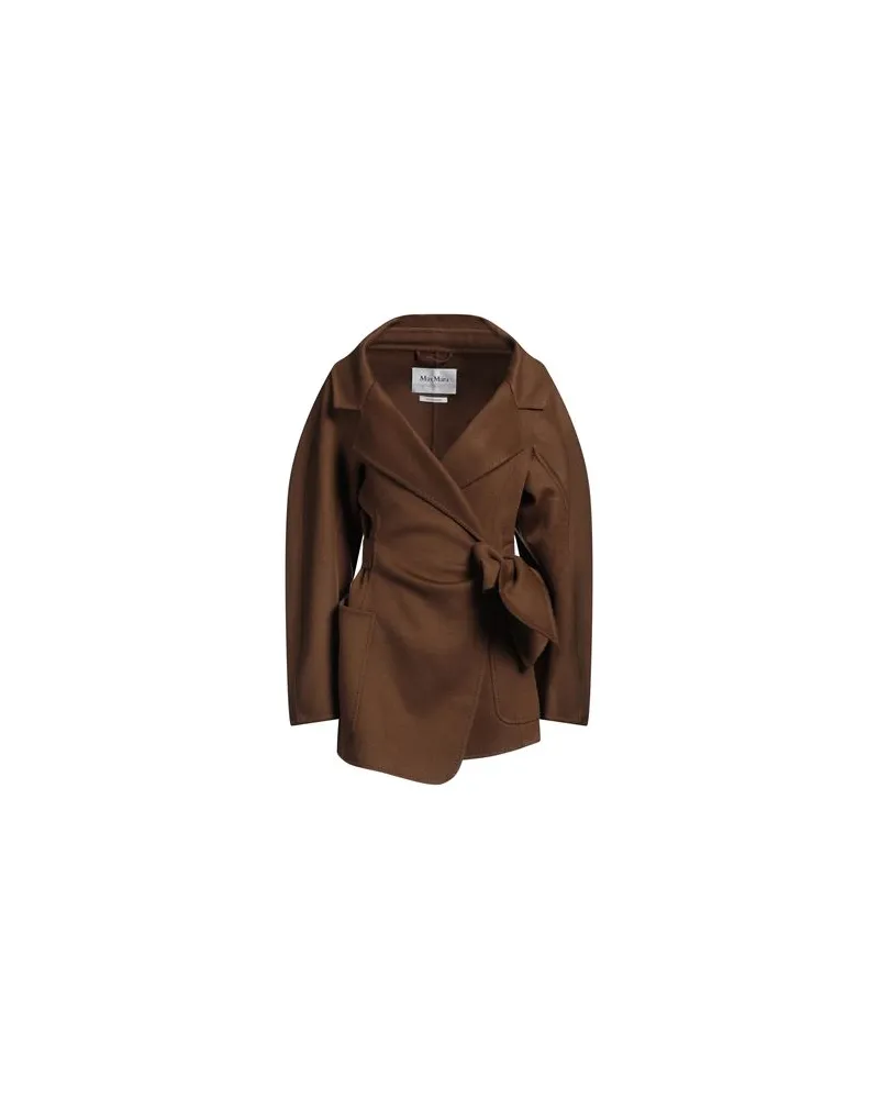 Max Mara SFILATA - JACKEN & MÄNTEL - Mäntelauf YOOX.COM Braun
