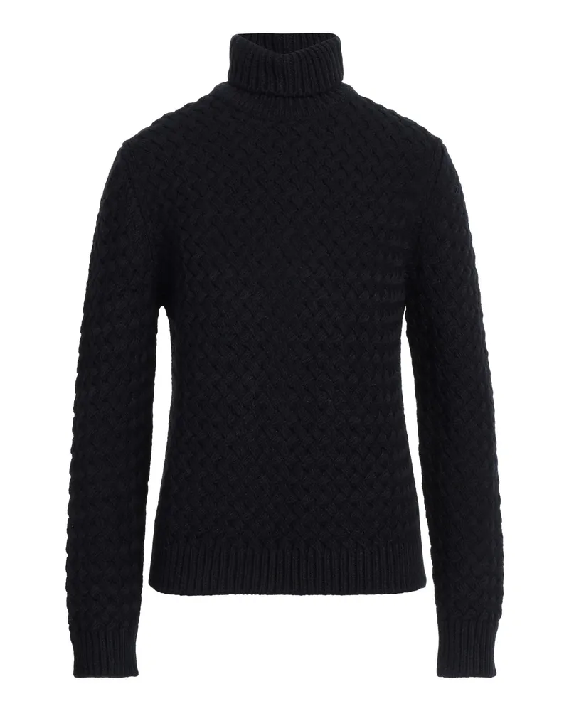 LARDINI Rollkragenpullover Nachtblau