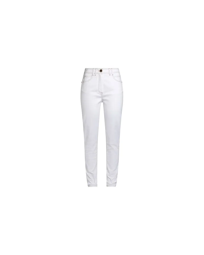 Balmain HOSEN & RÖCKE - Jeanshosenauf YOOX.COM Weiß