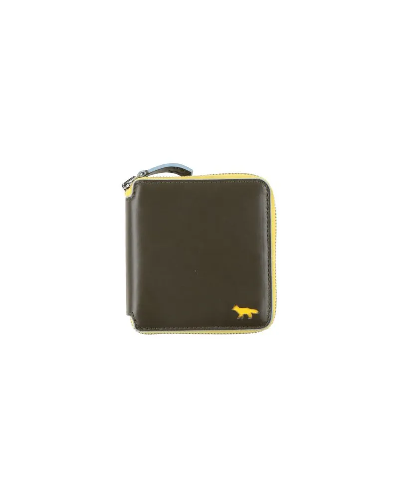 Kitsuné Kleinlederwaren - Brieftaschenauf YOOX.COM Khaki
