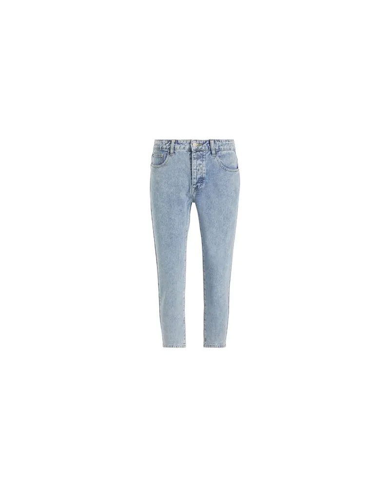 8 by Yoox BLEACHED TAPERED DENIM PANTS - HOSEN & RÖCKE - Jeanshosenauf YOOX.COM Blau
