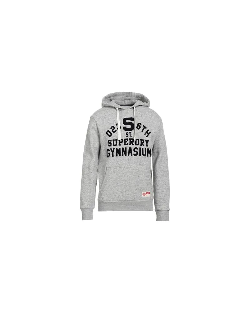 Superdry. VINTAGE ATHLETIC HOOD-D1-  - TOPS - Sweatshirtsauf YOOX.COM Grau