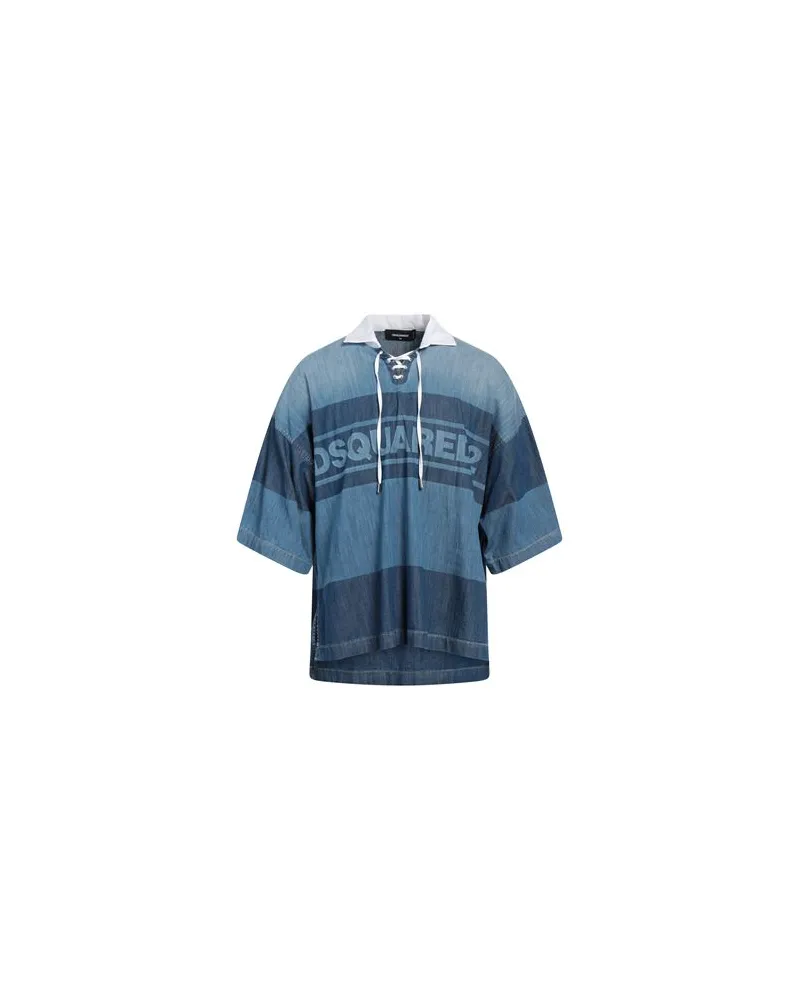 Dsquared2 TOPS - Jeanshemdenauf YOOX.COM Blau
