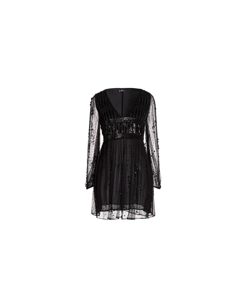 Elisabetta Franchi KLEIDER - Mini-Kleiderauf YOOX.COM Schwarz