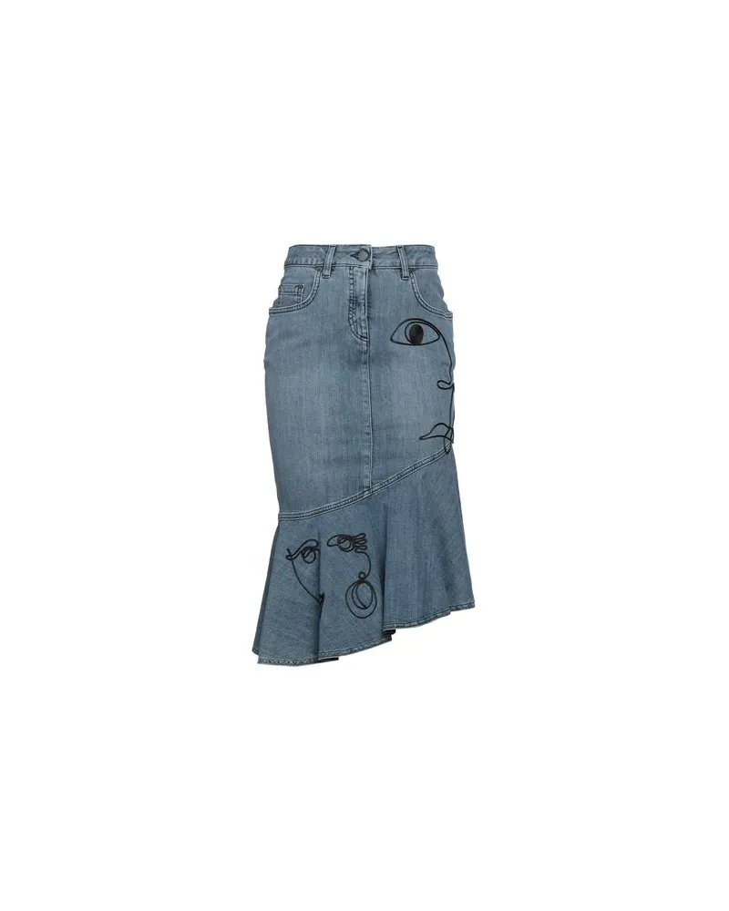 Moschino HOSEN & RÖCKE - Jeansröckeauf YOOX.COM Blau