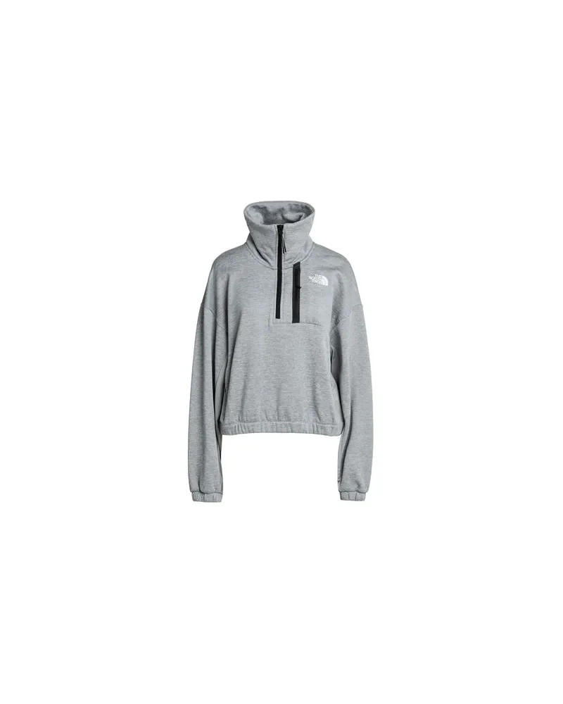 The North Face W MA FLEECE INTEREST 1/4 ZIP - TOPS - Sweatshirtsauf YOOX.COM Grau