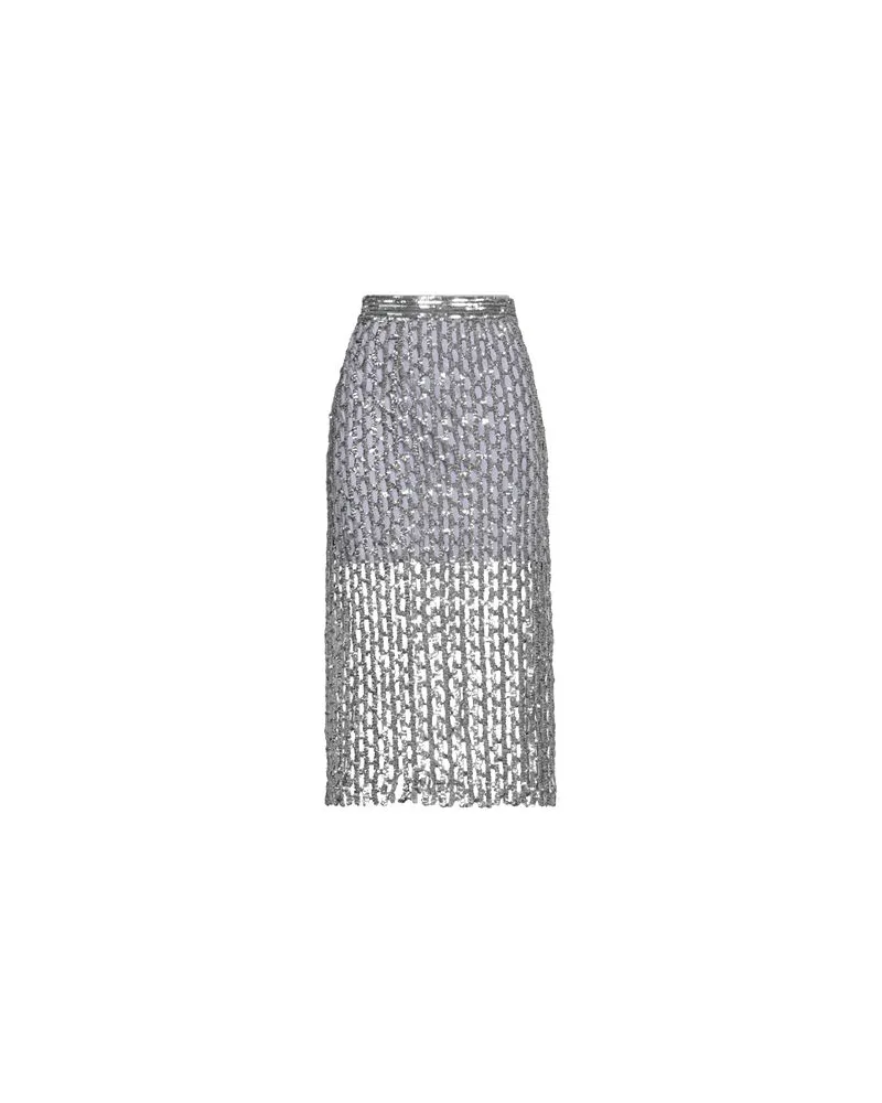 MSGM HOSEN & RÖCKE - Midi-Röckeauf YOOX.COM Silber