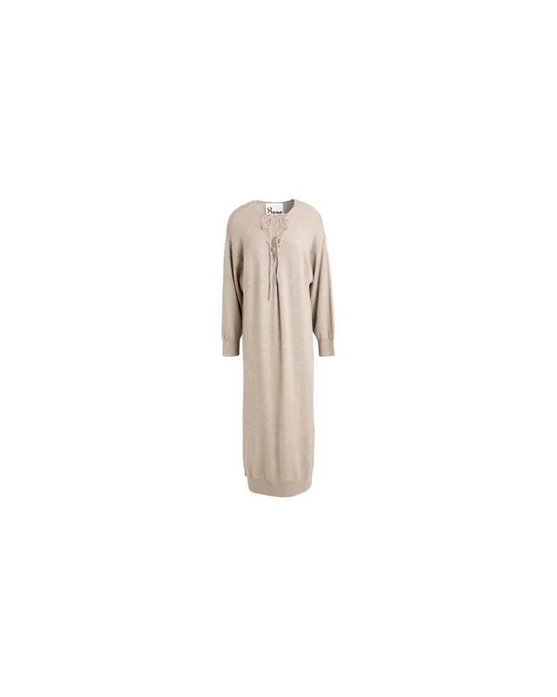 8PM KLEIDER - Midi-Kleiderauf YOOX.COM Beige