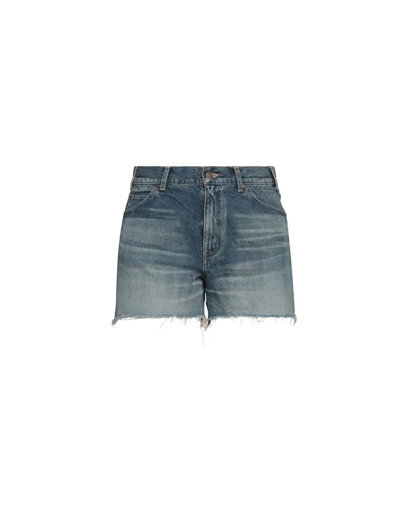 Celine HOSEN & RÖCKE - Jeansshortsauf YOOX.COM Blau