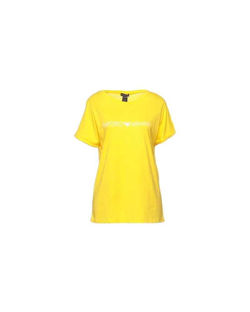 Emporio Armani LADIES KNIT T-SHIRT   - TOPS - T-shirtsauf YOOX.COM Gelb