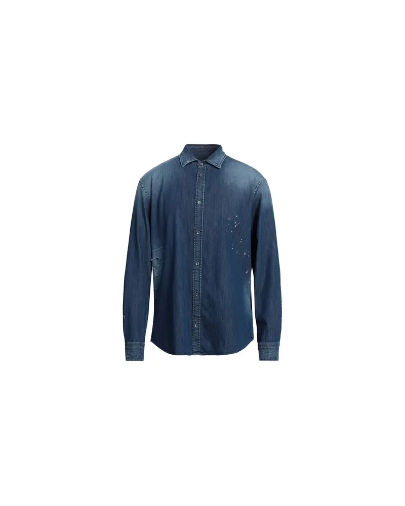 Dondup TOPS - Jeanshemdenauf YOOX.COM Blau