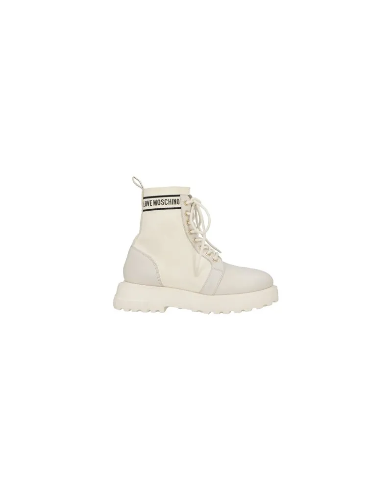 Moschino SCHUHE - Stiefelettenauf YOOX.COM Elfenbein