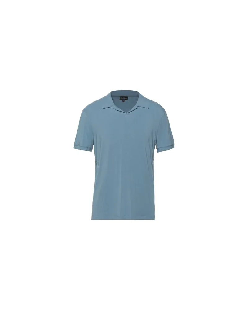 Giorgio Armani TOPS - Poloshirtsauf YOOX.COM Himmelblau