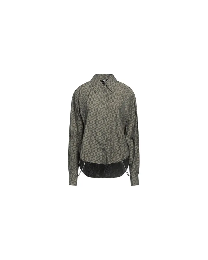 GCDS TOPS - Hemdenauf YOOX.COM Militärgrün