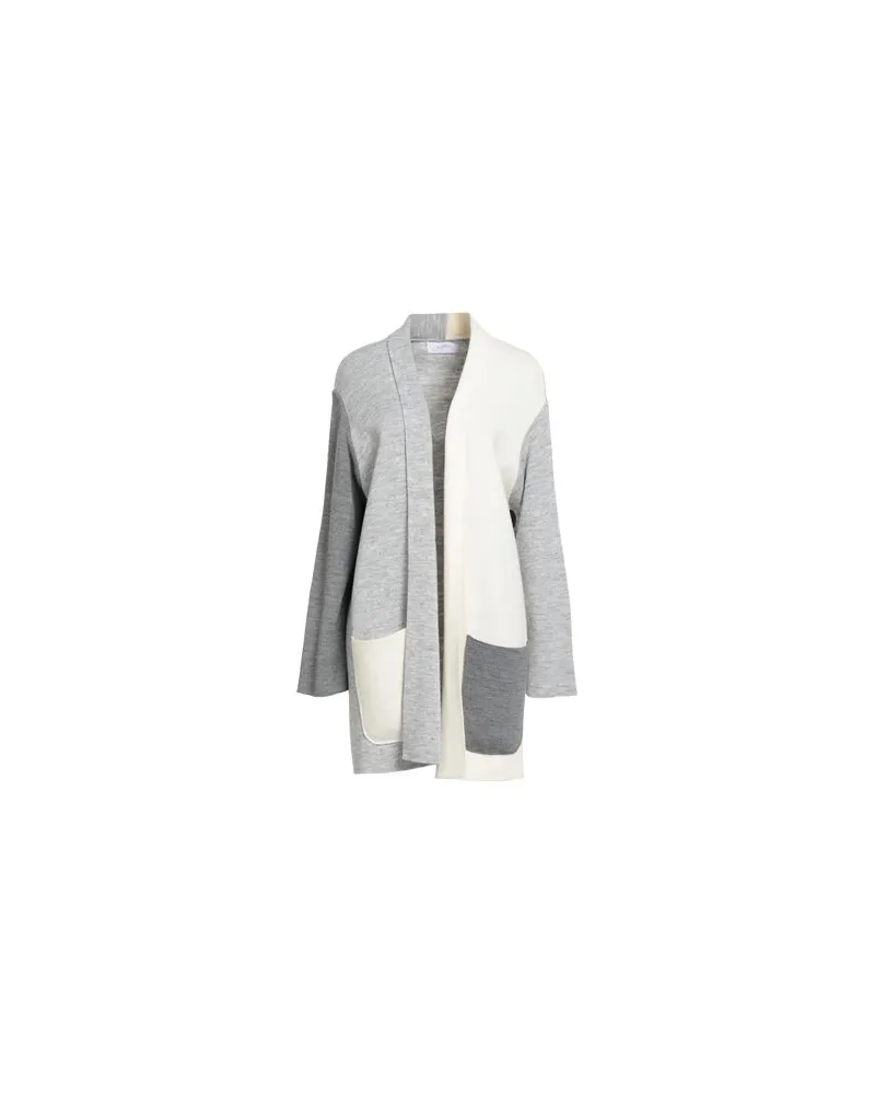 Soallure STRICKWAREN - Strickjackenauf YOOX.COM Hellgrau