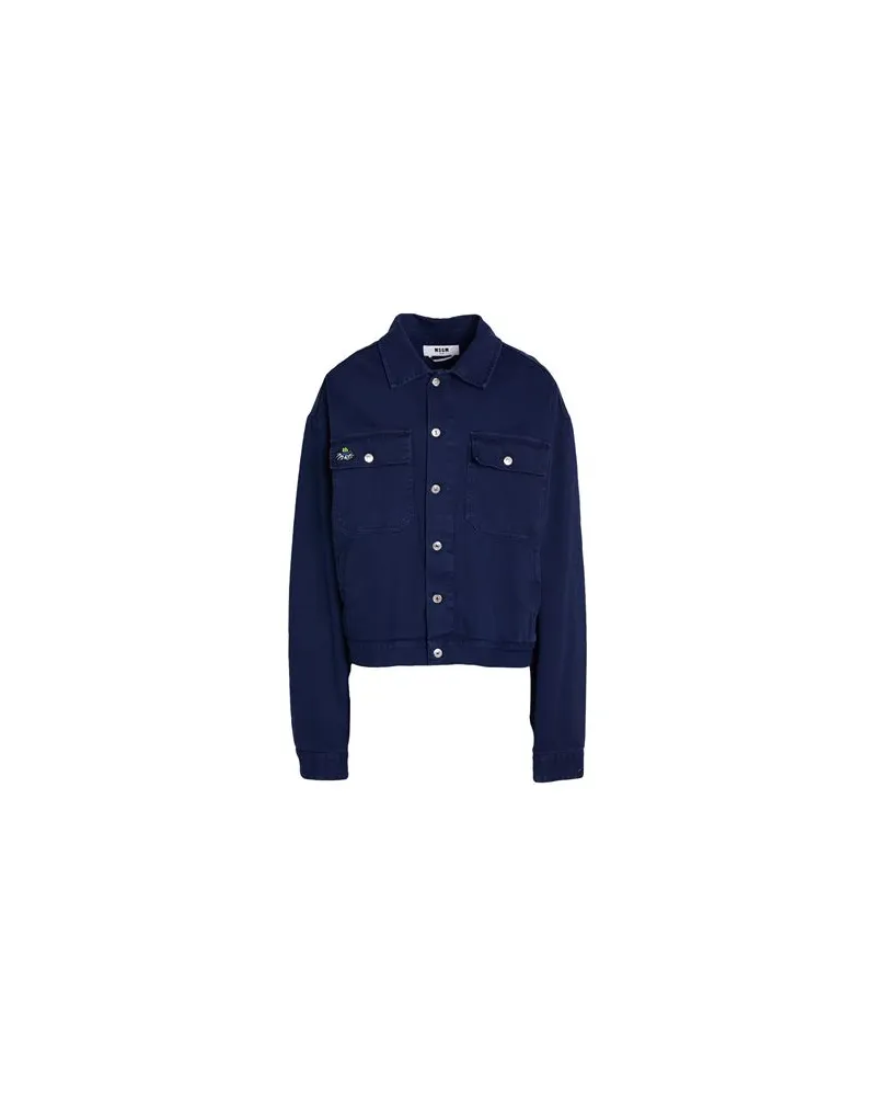 MSGM JACKEN & MÄNTEL - Jeansjacken/Mäntelauf YOOX.COM Marineblau