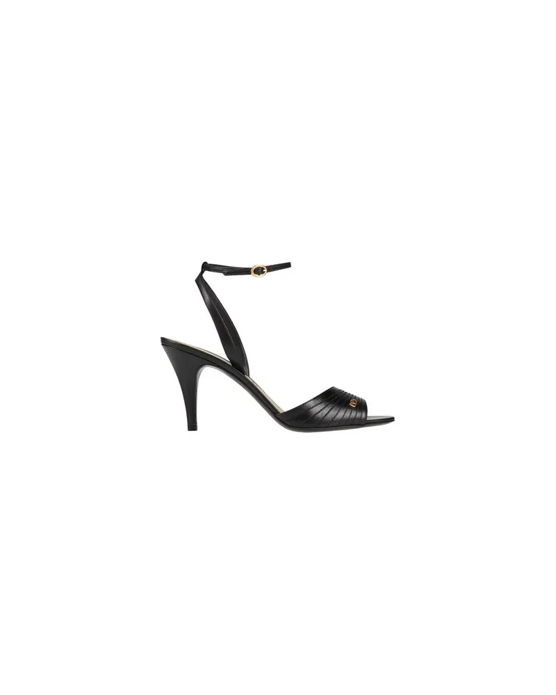 Valentino Garavani SCHUHE - Sandalenauf YOOX.COM Schwarz