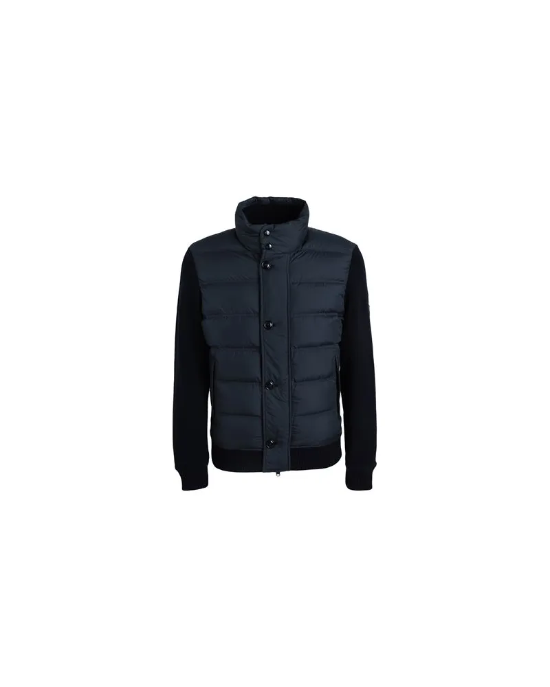 Woolrich WOOL BONDED HYBRID FLEECE - JACKEN & MÄNTEL - Pufferjacken & Daunenjackenauf YOOX.COM Nachtblau