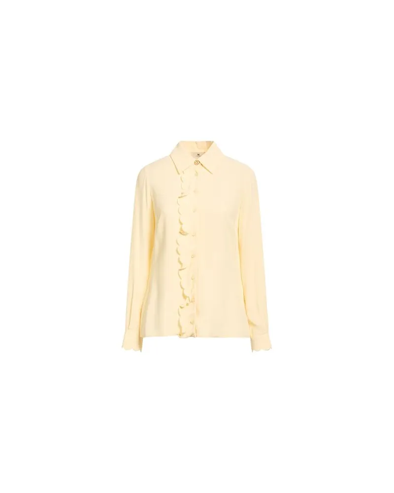 Elisabetta Franchi TOPS - Hemdenauf YOOX.COM Pastellgelb