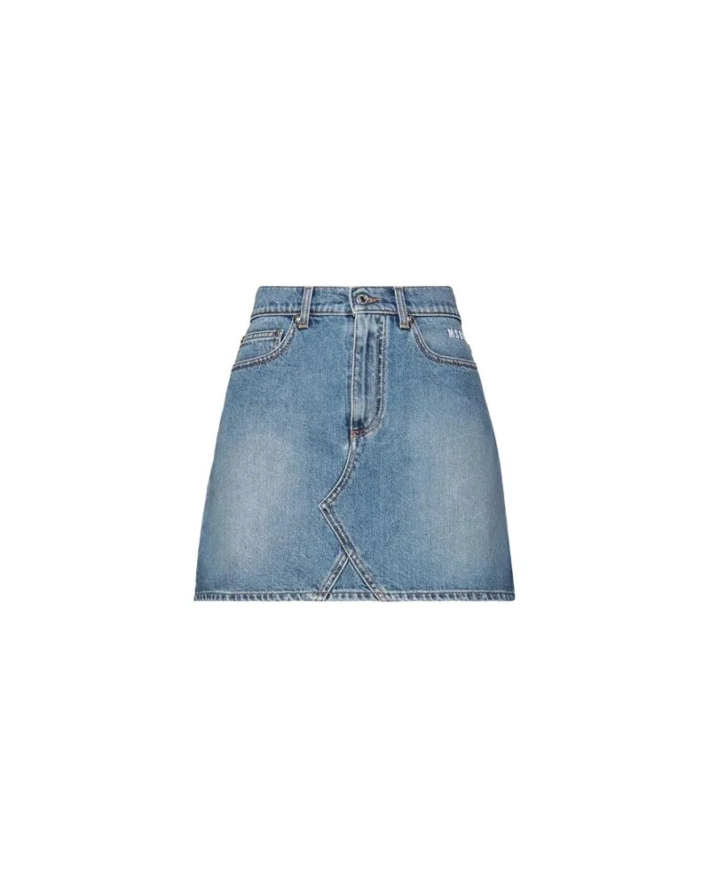 MSGM HOSEN & RÖCKE - Jeansröckeauf YOOX.COM Blau