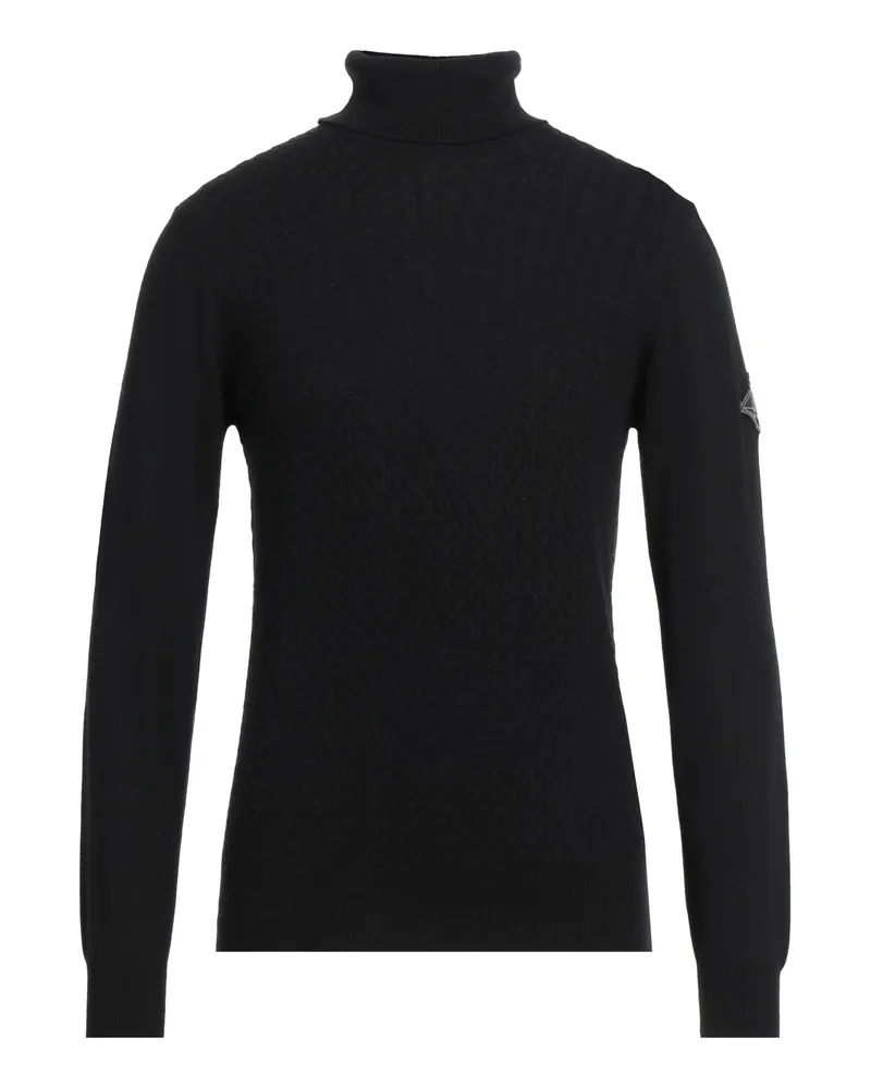 Roy Roger's Rollkragenpullover Schwarz