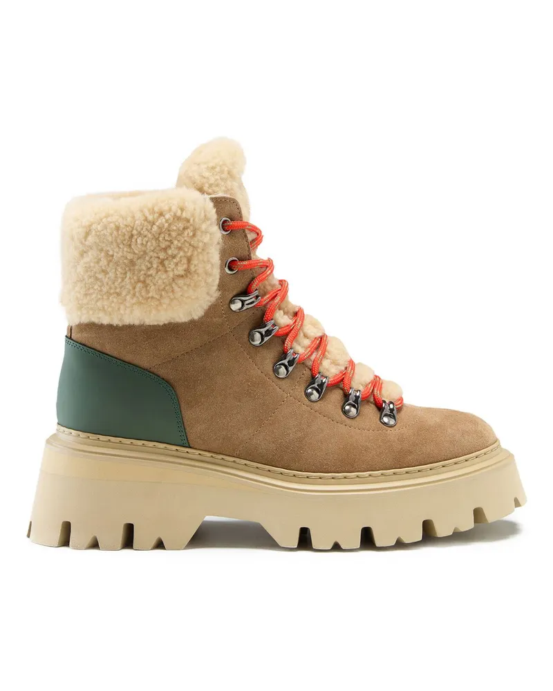 Woolrich Stiefelette Hellbraun