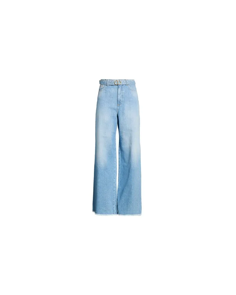 Twin-Set HOSEN & RÖCKE - Jeanshosenauf YOOX.COM Blau