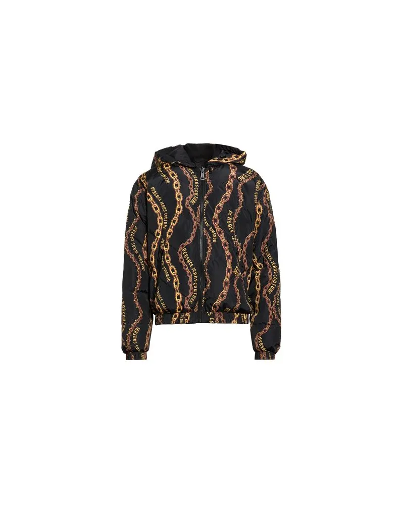 Versace Jeans JACKEN & MÄNTEL - Pufferjacken & Daunenjackenauf YOOX.COM Schwarz