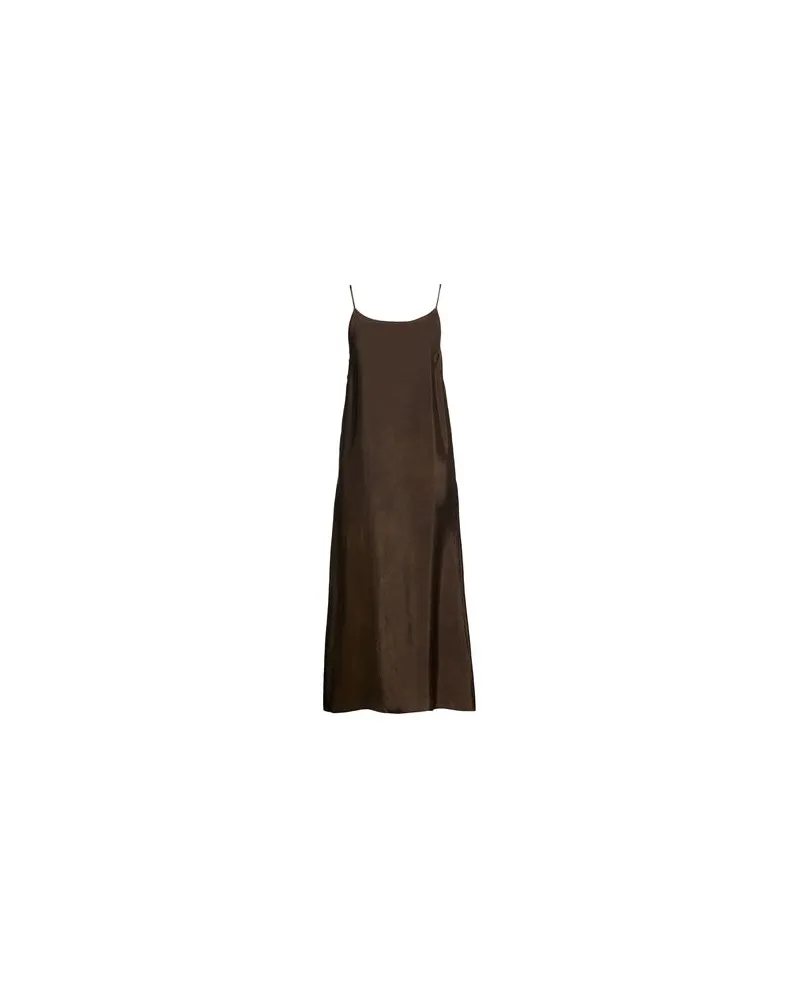 Uma Wang KLEIDER - Midi-Kleiderauf YOOX.COM Dunkelbraun