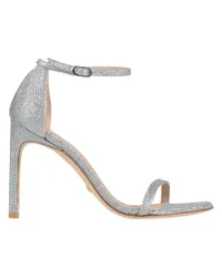 Stuart Weitzman Sandale Silber