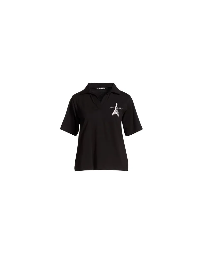 Karl Lagerfeld TOPS - Poloshirtsauf YOOX.COM Schwarz